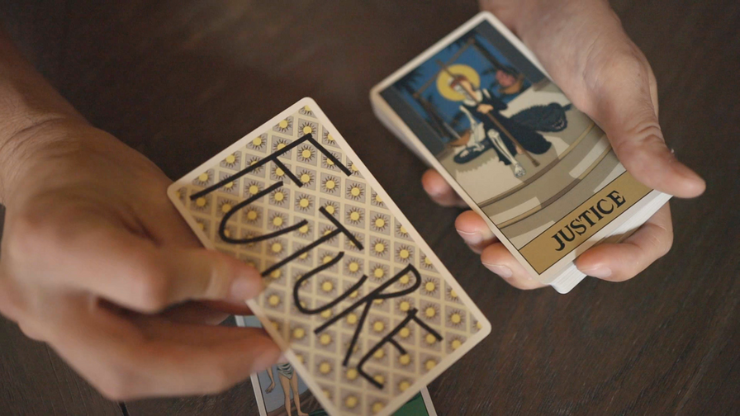 Past Present Future by Rick Lax ~ Rick's most powerful trick, improved in every way. 3 cards freely chosen tell a personal story, and the reveal gets intense reactions.