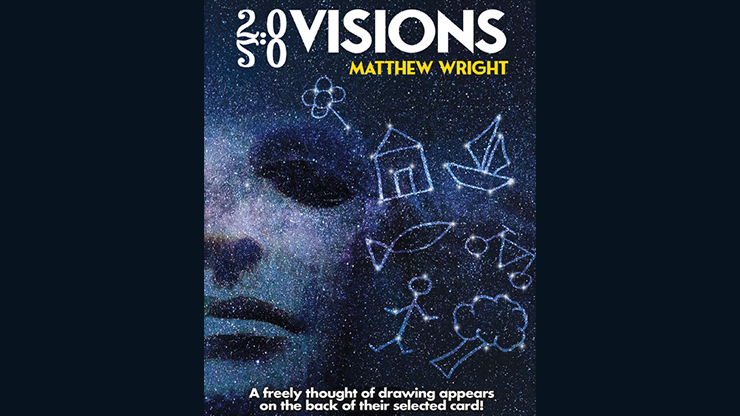 20/20 Visions (Gimmicks and Online Instructions) by Matthew Wright ~ an incredible double prediction effect that easily allows you to predict a freely thought of drawing and a chosen playing card.