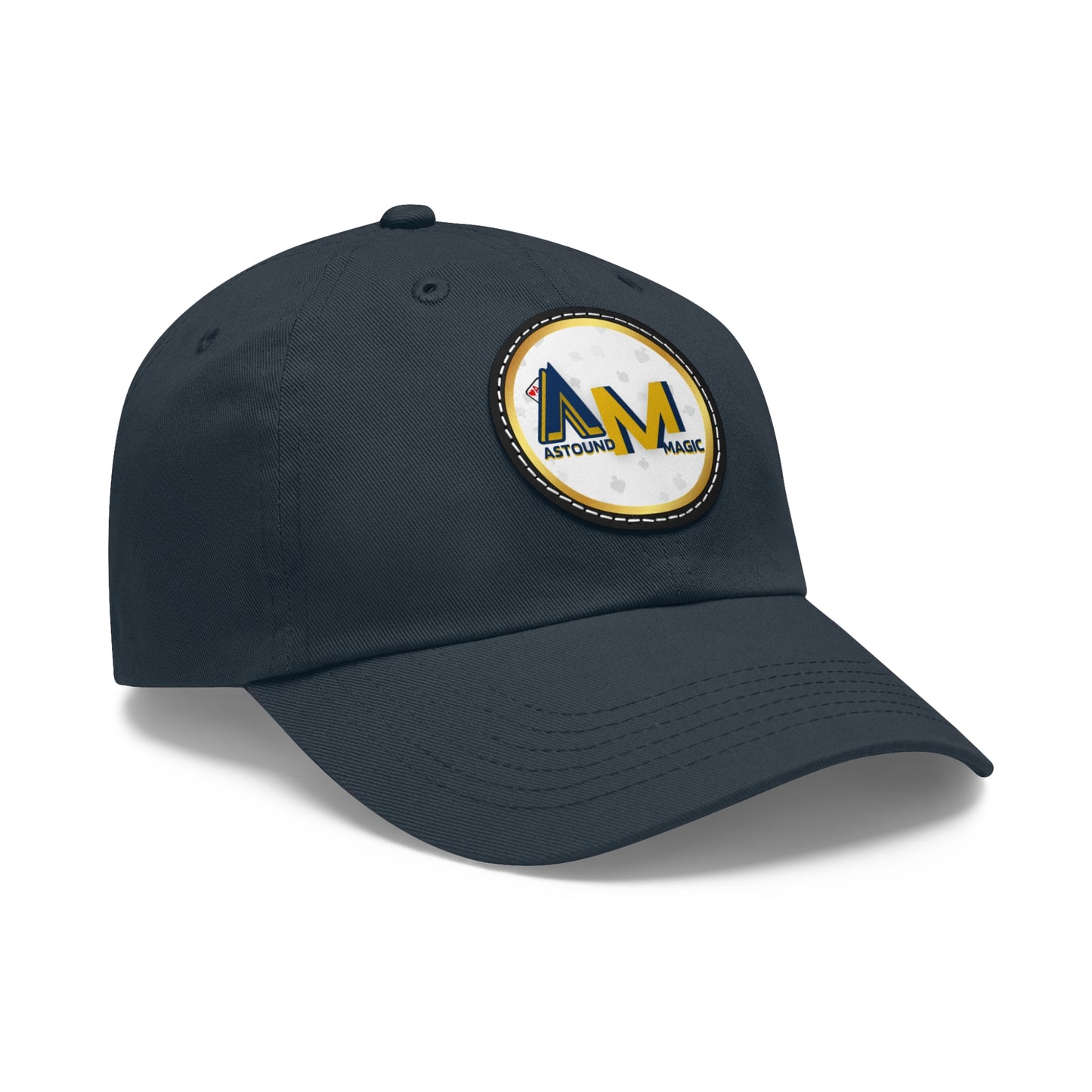 Astound Magic Logo - Dad Hat with Leather Patch (Round)