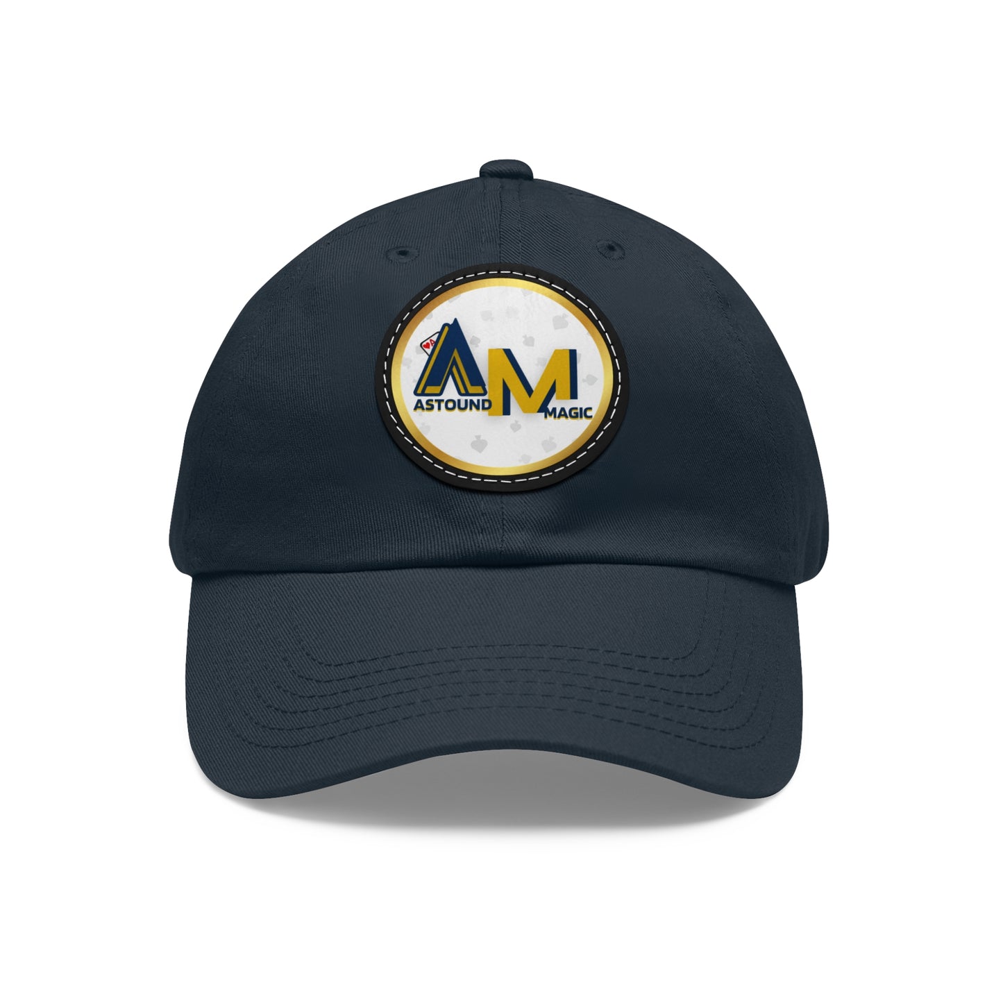 Astound Magic Logo - Dad Hat with Leather Patch (Round)