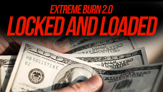 Extreme Burn 2.0: Locked & Loaded (Gimmicks and Online Instructions) by Richard Sanders ~ The most visual bill-change EVER. Lightning fast, and completely examinable.